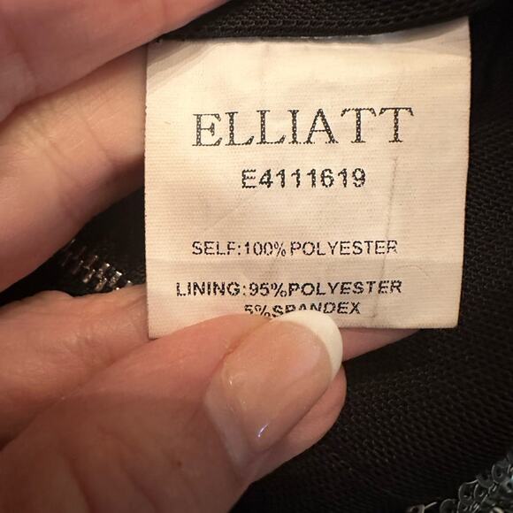 Elliatt Sequin Twilight Mini Cocktail Dress Pewter - White Sequins - Size Small - Picture 10 of 11